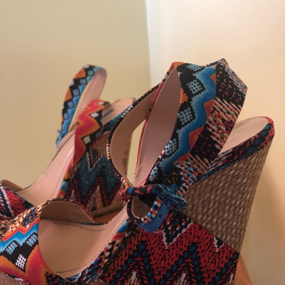 Wedge multi color shoe - Picture 6 of 7